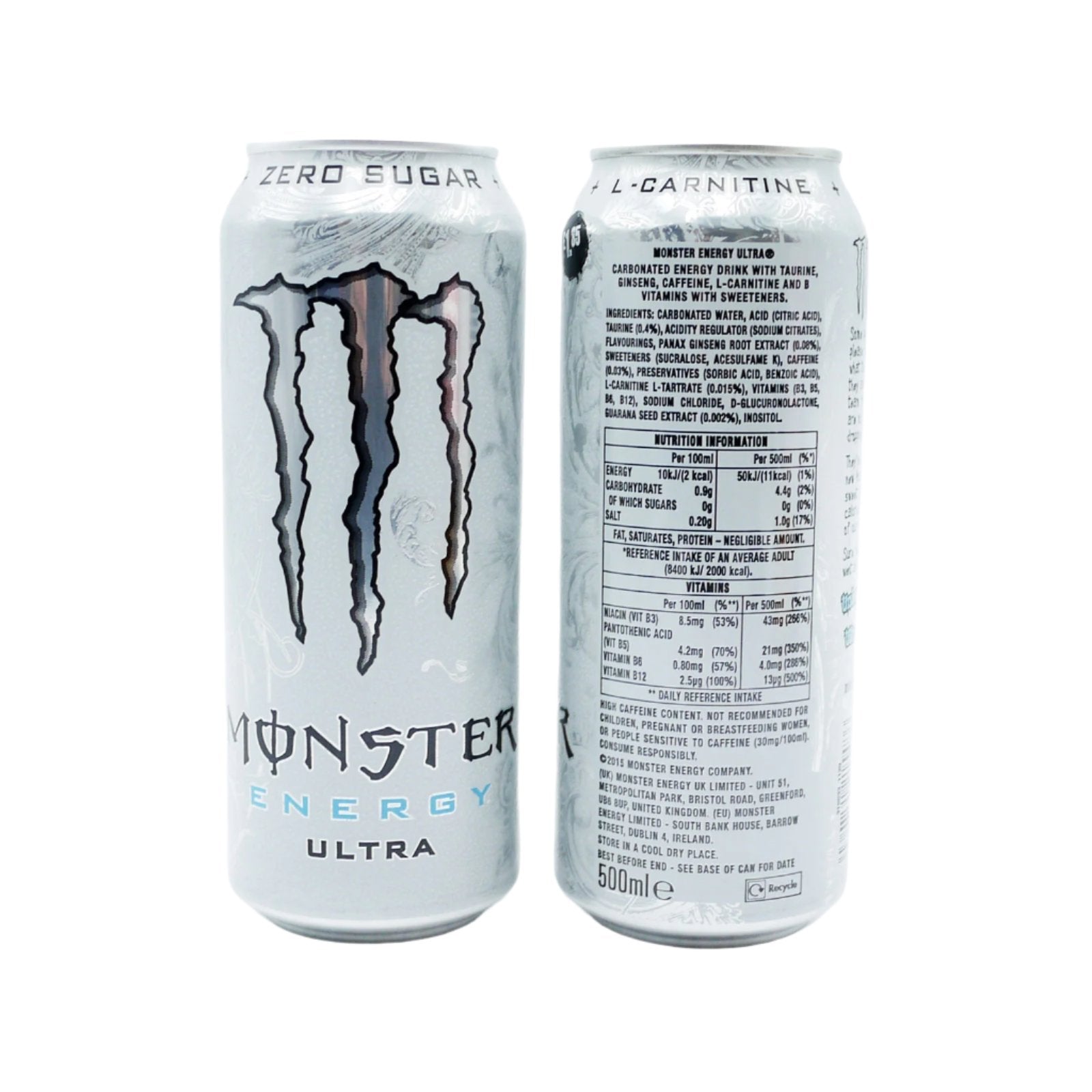 Monster Ultra Energy Drink 500ml With Zero Sugar Monster Ultra Energy Drink 500ml With Zero Sugar